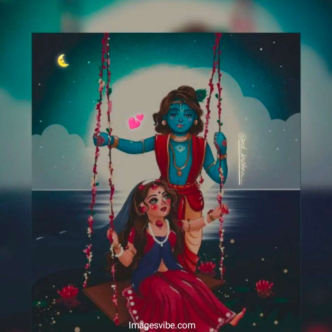 Best 30+Cute Radha Krishna Cartoon Images& Sweet Love Story ...