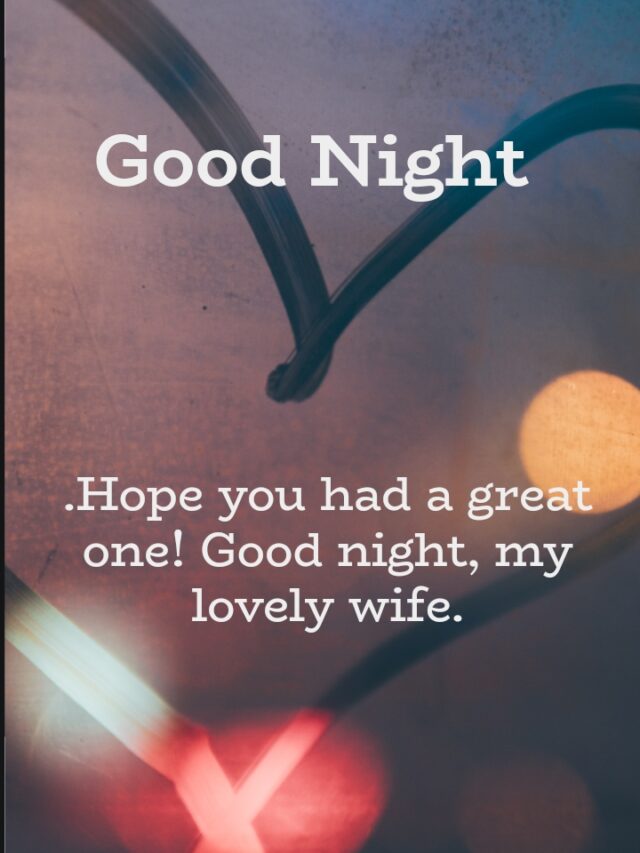 Good Night Wife Images Wishes Messages