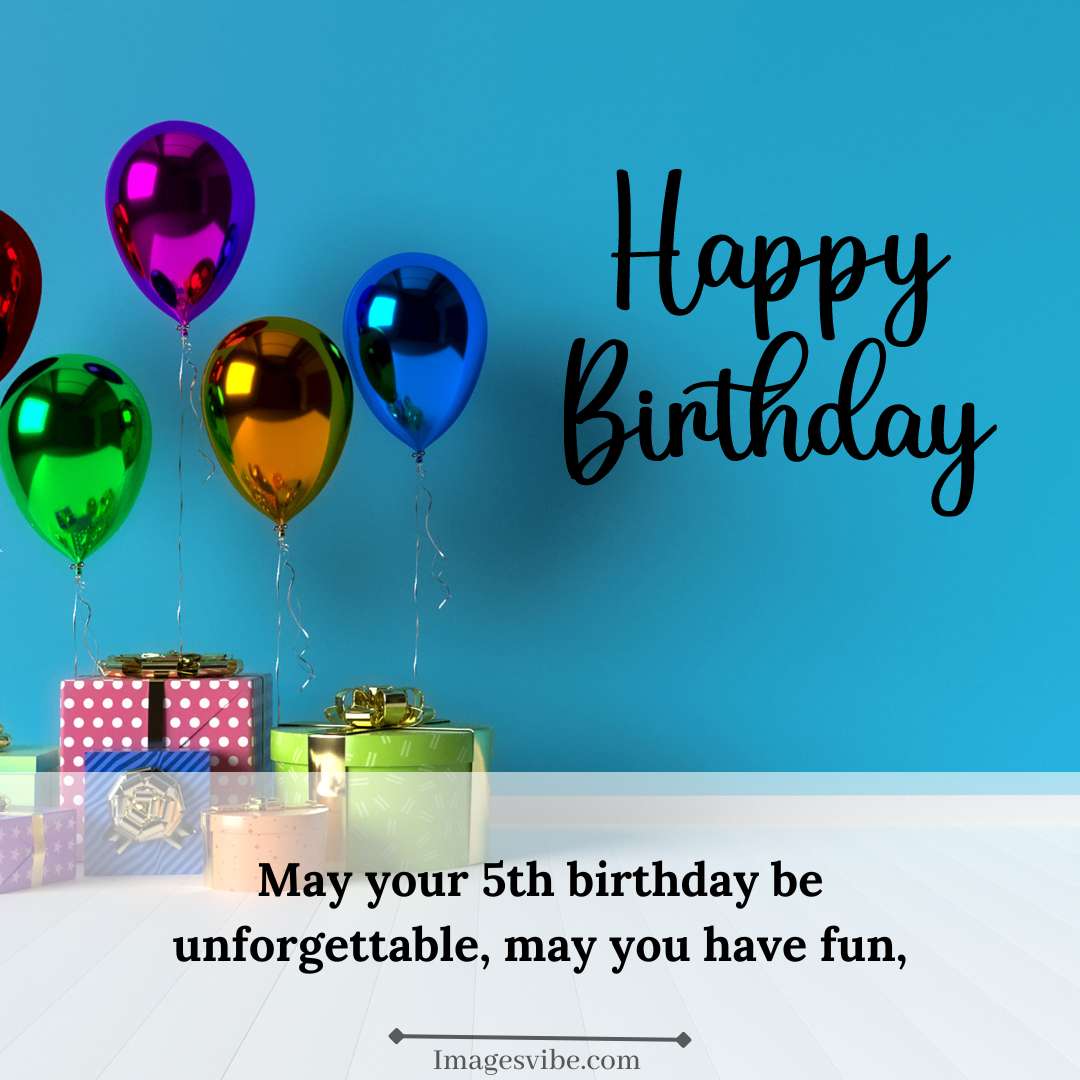 Best 30+ Happy 5th Birthday Images Download in 2024 - Images Vibe
