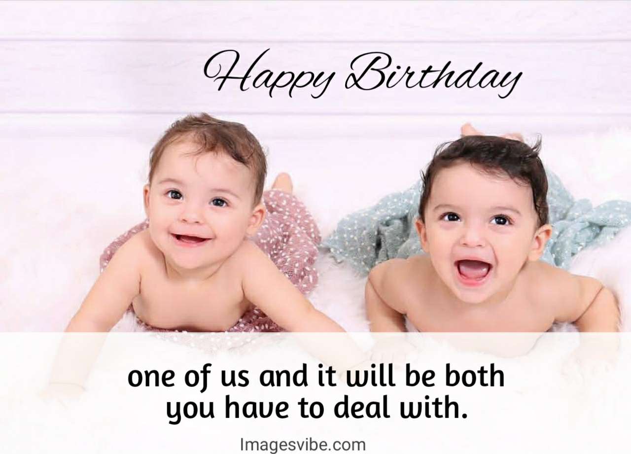 Best 30+ Happy Birthday Twins Images & Wishes in 2024 - Images Vibe